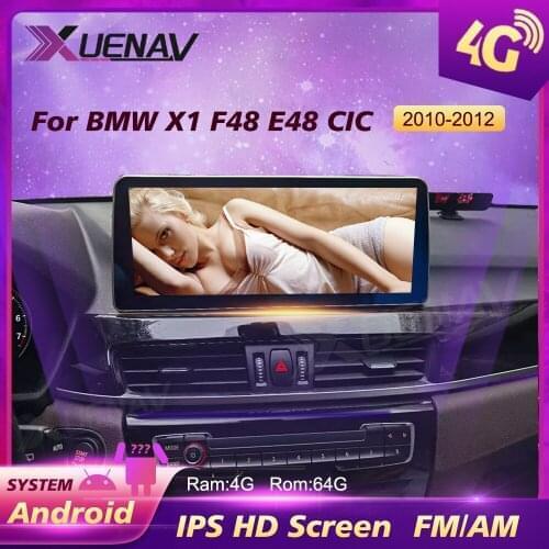 12.3 Inch Android 10.0 Car video players For BMW X1 F48 E48 CIC 2010 2011 2012 GPS Navigation Car Multimedia Player auto Stereo