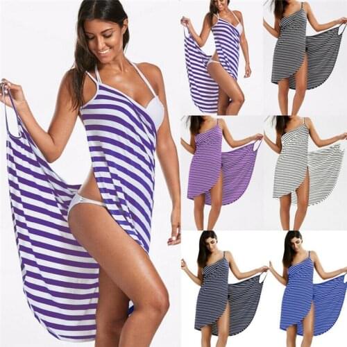 Large size bath towel, bathrobe, striped beach skirt,wrap-around womens bath towel, suspender dressrobe, beach skirt, swimming