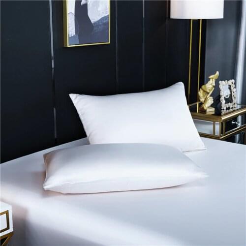 100% Natural mulberry silk Pillowcase Solid color pillow case Bedding 70x70cm 51x76cm pillow cover Customize any size