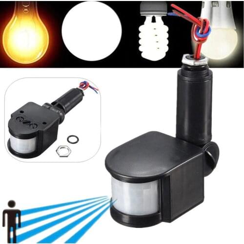 Motion Sensor 220V PIR Infrared Automatic Movement Detector Timer DC 12V Outdoor Sensor Light Switch For LED Bulb Lamp