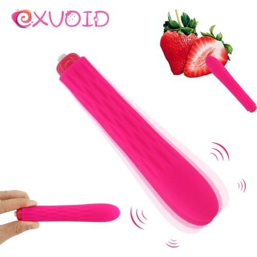 EXVOID Long Bullet Vibrator Sex Toys For Women Sex Shop Silicone Dildo Vibrators 10 Frequency Anal Plug G-spot Massager AV Stick