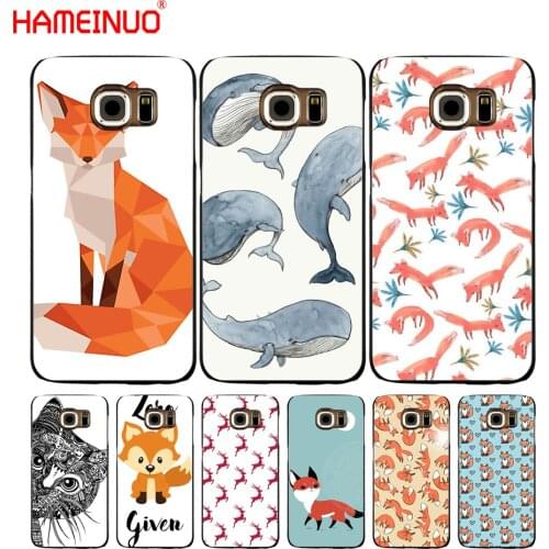 HAMEINUO Lovely animals cell phone case cover for Samsung Galaxy S7 edge PLUS S8 S6 S5 S4 S3 MINI