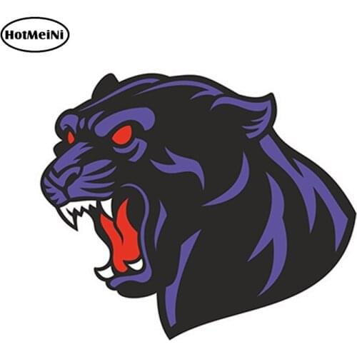 HotMeiNi Car Styling Car Sticker Angry Panther Vinyl Sticker Laptop Travel Luggage Car Waterproof Accessories 13 x 11cm