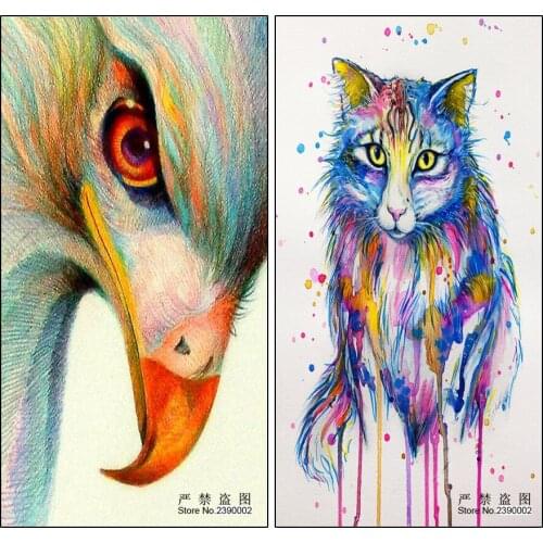 Art Full 5D Diamond Mosaic Animal Cats And Eagle Diy Diamond Painting Cross Stitch Kits Diamond Embroidery Patterns Rhinestones