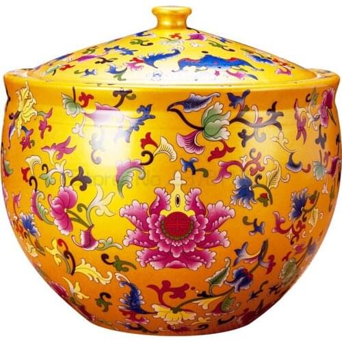 Jingdezhen pottery rice pot pig rape seed tea oil tank tea pot bucket pickle jar