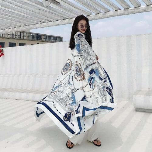 LISM 2020 hot sale beach towel seaside scarves wild oversized holiday travel summer shawl dual-use scarf
