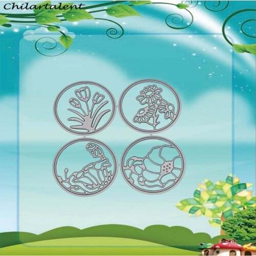 Circle flower Border Dies metal cutting dies stencils for DIY Scrapbooking Dies card making photo album decoration craft new
