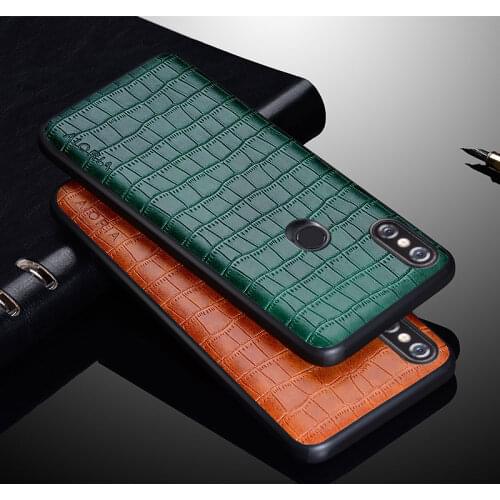 Luxury Crocodile Leather Case For Xiaomi Mi Mix 3 2S Slim Fit Premium Soft TPU+PU Protective Back Cover for mi mix 3 2S Case