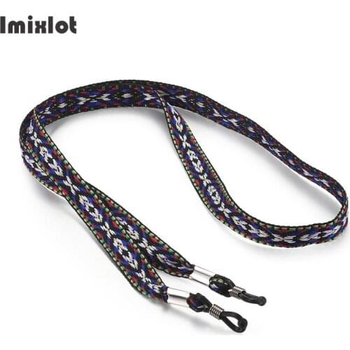 Wide Braided Glasses Strap Neck Cord Anti Slip Sunglasses Eyeglasses Rope Lanyard Holder Eyewears Cord Holder Neck Strap Rope