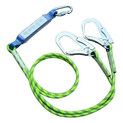 3300KG 200CM Double hooks insurance rope with aerial buffer rope rigging hardware