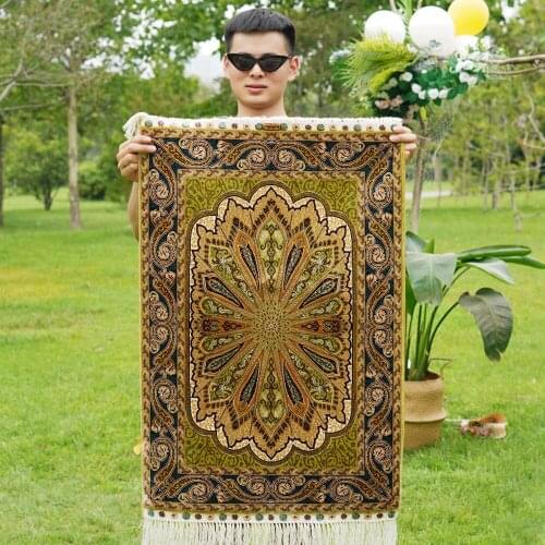 2'x3' Traditional handicraft silk carpet home classical design turkish rug (YWX098A)