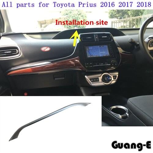 High Quality Garnish Detector Trim ABS Dashboard Meter Instrument Panel Gauge Frame Hoods 1pcs For Toyota Prius 2016 2017 2018