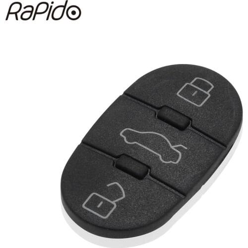 Replacement Repair 3 Button Pad for Audi A3 A4 A5 A6 A8 Q5 Q7 TT Remote Key Fob Shell Case Entry Clicker