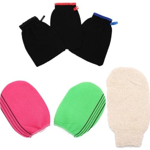 1X Bath Exfoliating Glove Body Scrub Gloves Bath Shower Scrubber Dead Skin Remover for Men Women Wash Skin Spa Towel 3 styles