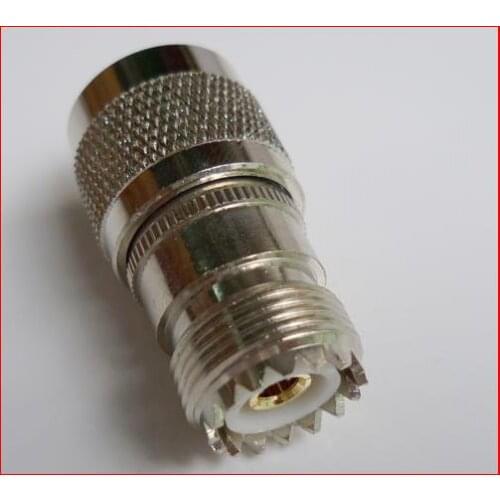 10 pcs RF adapter UHF male to UHF female straight