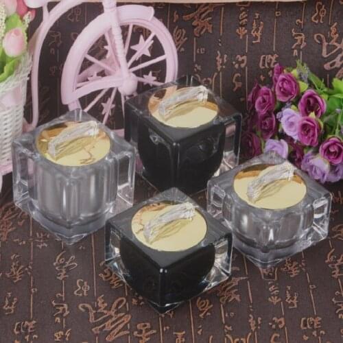 10g pearl white/gold plastic acrylic jar bottle pot essence/eye serum/cream/sample test tin/art nail skin care cosmetic packing