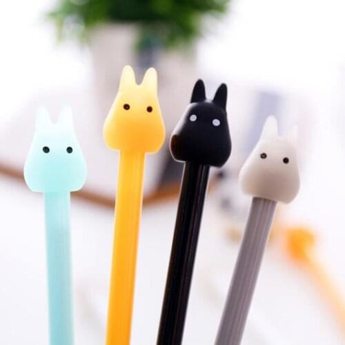 2pc Creative Chinchilla Gel Pen Kawaii Black Signature Pen Bullet Journal Accessories Office School Supplies Korea Stationery