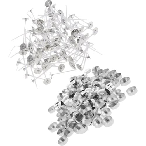 200pcs Aluminum Case Tealight Cups (Empty) Come With 200x Candle Wicks with Base (35mm) Candle Making Kits