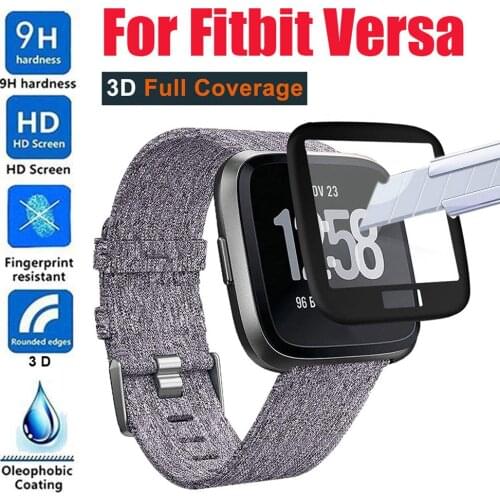 3D Curved Edge Full Coverage Soft Clear Protective Film Cover For Fitbit Versa 2 Versa 3 Watch Versa 1 Screen Protector Guard