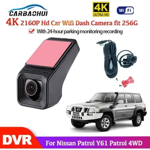 4K HD 2160P Car Mini Wifi Camera Full dvr Car Dash Cam Video Recorder Original DVR For Nissan Patrol Y61 Patrol 4WD 2004~2021