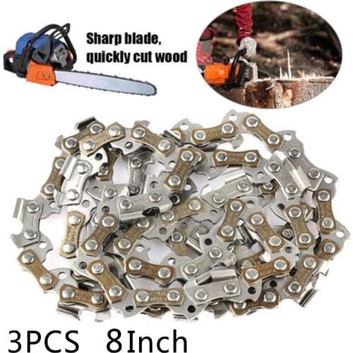 8 Inches 3/8LP 0.050 33DL Chainsaw/Chain Blade Yard Kit For Greenworks Pole Saw