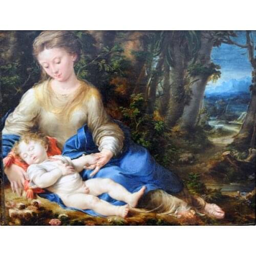 Free shipping classical figure canvas prints oil painting landscape Christian Religion painting on canvas decoration picture
