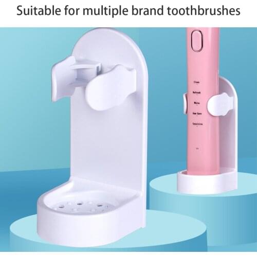 Toothbrush Holder Electric Toothbrush Wall Rack Bathroom Wall-mounted ABS Plastic Stand Bracket Electric Toothbrush Storage Rack