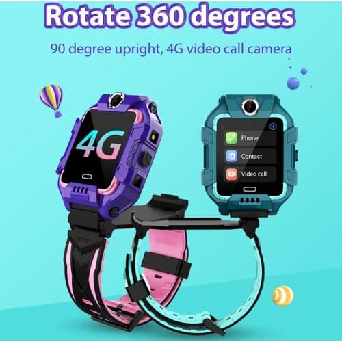 Kids Smart Watch Waterproof 4G WiFi GPS Activity Tracker SOS Emergency Video Chat Children Smartwatches Step Counter