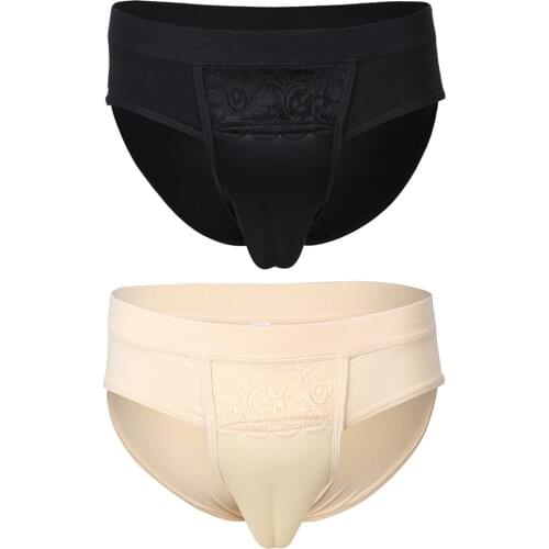 Men Hiding Gaff Panties Cotton Shaper Brief Crossdress Transgender Underwear