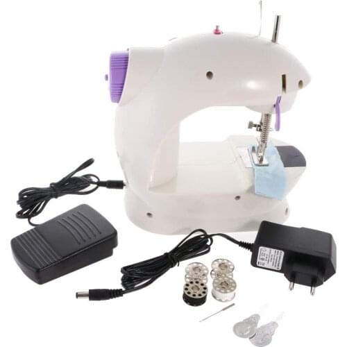Simulation DIY Electric Mini Sewing Machine Toy Children Household Pretend Play Toy Educational Toys Gifts for Kids