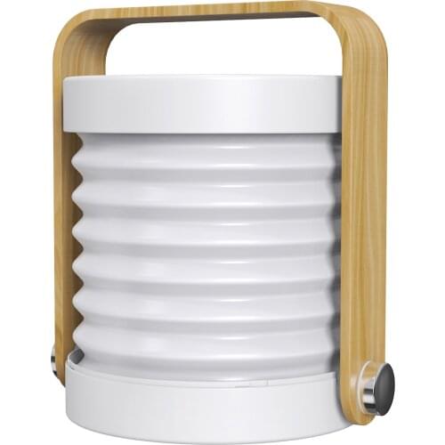 Lantern Light USB Rechargeable Dimmable Desk Night Light Portable Folding Light with Wooden Handle