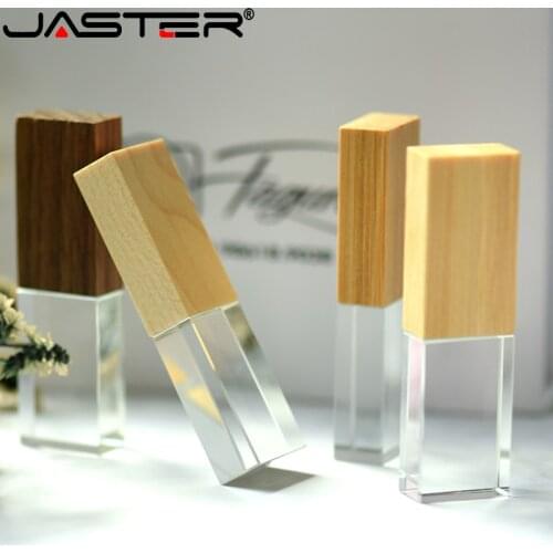 JASTER USB flash drive Walnut Crystal black carton USB 2.0 Maple paper box 4GB 8GB 32GB 64GB 128GB memory flash stick pen drive