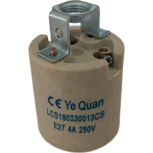 High quality E27 Ceramic Lamp Holder Light Socket Base Accessory Screw Cap Adapter Converter For Retro Vintage Edison Bulb Lamp