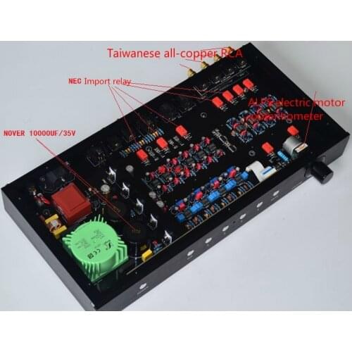 Classic Fully balanced MBL6010D line enthusiast preamplifier HIFI JRC5534 JRC5532 Front-end op amp with remote control preamp