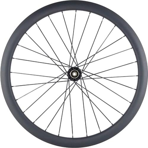 700c 38mm clincher cyclocross bike road disc brake carbon back rear wheel 25mm wide UD 3K 12K twill 24 28 32 Holes 9mm QR 12X142