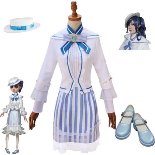 Game Identity V Cosplay Costume Airman Coordinator Martha Behamfil Cosplay Halloween Carnival Party Cosplay Costumes Hat