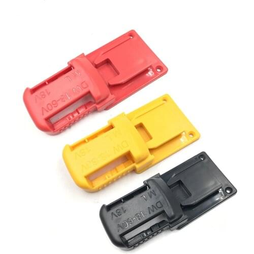 Lithium-Ion Batteries Storage Bracket Mount Battery Clip Electric Tool Base Set Compatible with DeWalt 20V Milwaukee 18V Battery