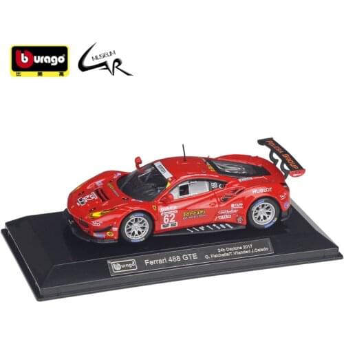 Bburago 1:43 Ferrari Hardcover Series Alloy Car Models Are Equipped with Organic Glass Display Box As Standard