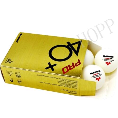 30/60 balls SANWEI Table Tennis Ball 3-star ABS 40+ PRO seamed New material plastic poly ITTF Approved ping pong tenis de mesa