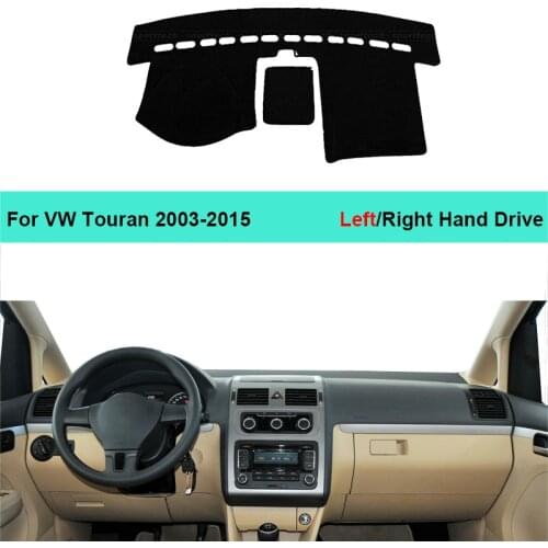 Car Inner Dashboard Cover Dash Mat Carpet For Volkswagen VW Touran 2003 - 2015 Auto Sun Shade Cushion 2014 2013 2012 2011 2010