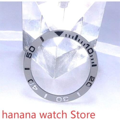 BLIGER brand new high-quality 38mm gray rotating glass bezel, suitable for 40mm mens watch with automatic winding