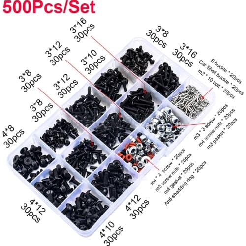 NEW Screws Box Set for 1/10 HSP Traxxas TRX-4 TRX-6 Tamiya CFX MST HPI Kyosho D90 SCX10 AXIAL D110 Remote Control RC Car Parts