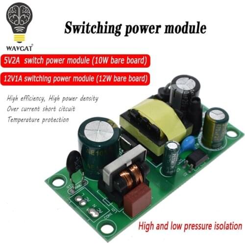 5V 2A 12V 1A 10W AC-DC Switching Power Module Isolated Power 220V to 5V 12V Switch Step Down Buck Converter Bare Circuit Board
