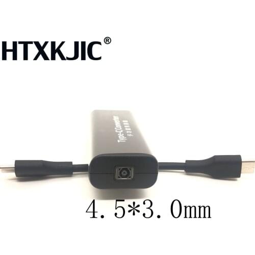 Laptop Power Jack Connector Dc Adapter Converter 4.5*3.0mm Female to USB Type C Plug for Macbook Hp Lenovo Type-C Charger
