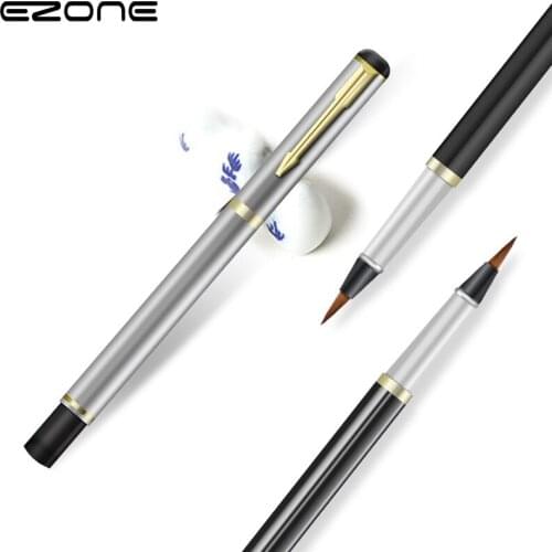EZONE 1PCS Portable Paint Watercolor Brush Pen Soft art Drawing Calligraphy Brushes Refillable Ink Pens School Student Supplies