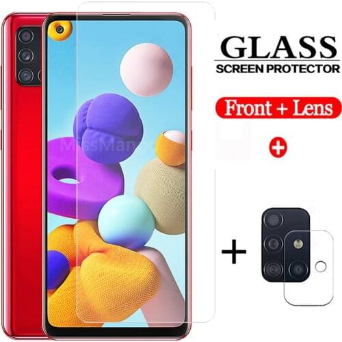 2-in-1 camera protective glass For Samsung galaxy A21s a20s a20e a20 For Samsung a10 a10s A01 screen prtector glas Tempered film