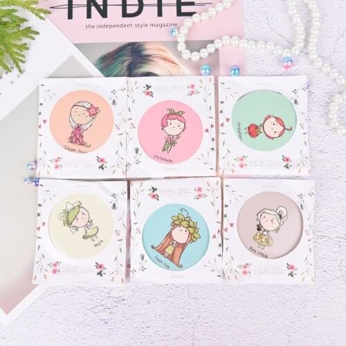 TY91 Cute GirlPocket Makeup Mirror Cosmetic Compact Mirrors Espelho De Maquiagem Espejos Bolsillo Friut Design Round Mini Mirror