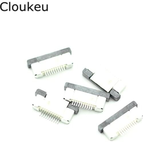 10Pcs FPC FFC Connector cable socket 0.5MM 6Pin Drawer type Top contact
