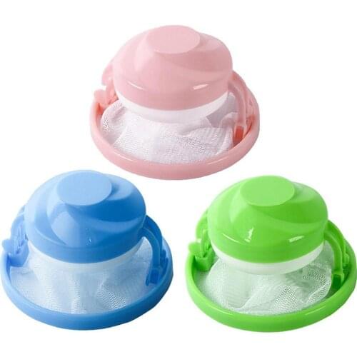 3pcs Reusable Hair Removal Catcher Filter Mesh Pouch Cleaning Balls Bag Dirty Fiber Collector Washing Machine Laundry Balls