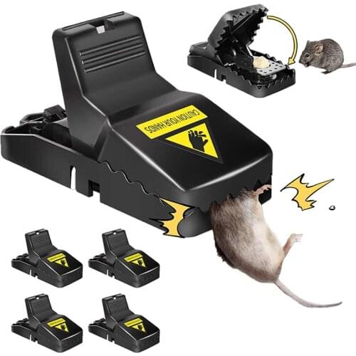 6pcs Reusable Plastic Mouse Trap Rat Mice Catching Small Rat Traps Mouse Pest Killer Rodent catcher Mouse Snap Traps for Home